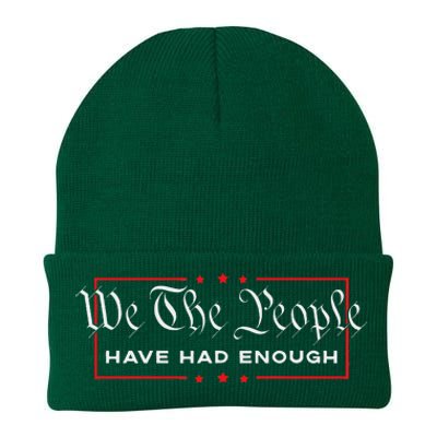 We The People Have Had Enough Anti Government Political Knit Cap Winter Beanie