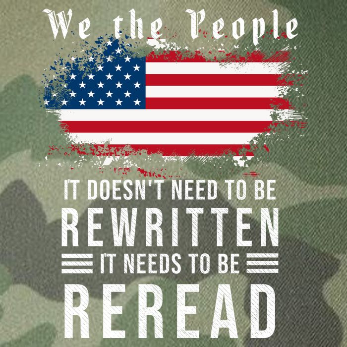 We The People I't Doesn't Need To Be Rewritten I't Needs To Be Reread Legacy Tie Dye Trucker Hat