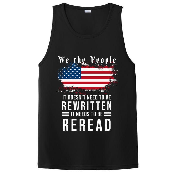 We The People I't Doesn't Need To Be Rewritten I't Needs To Be Reread PosiCharge Competitor Tank