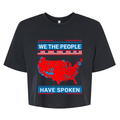 We The People Have Spoken Map Of 2024 Election Results Bella+Canvas Jersey Crop Tee