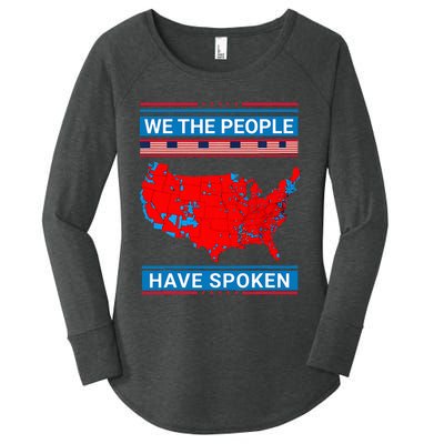 We The People Have Spoken Map Of 2024 Election Results Women's Perfect Tri Tunic Long Sleeve Shirt