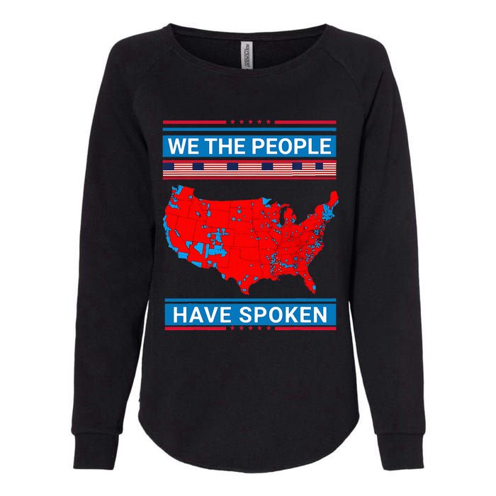 We The People Have Spoken Map Of 2024 Election Results Womens California Wash Sweatshirt