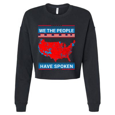 We The People Have Spoken Map Of 2024 Election Results Cropped Pullover Crew