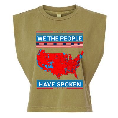 We The People Have Spoken Map Of 2024 Election Results Garment-Dyed Women's Muscle Tee