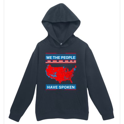 We The People Have Spoken Map Of 2024 Election Results Urban Pullover Hoodie