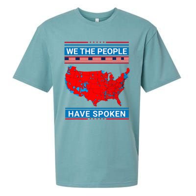 We The People Have Spoken Map Of 2024 Election Results Sueded Cloud Jersey T-Shirt