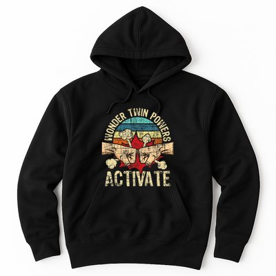 Wonder Twin Powers Activate Twins Brother Sister Sibling Hoodie