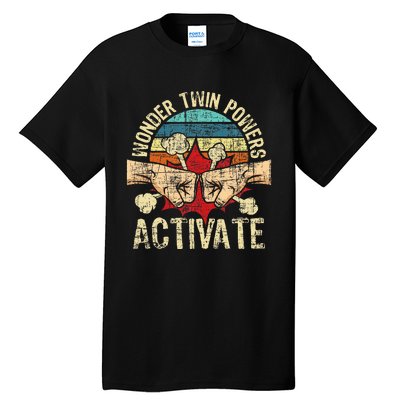 Wonder Twin Powers Activate Twins Brother Sister Sibling Tall T-Shirt