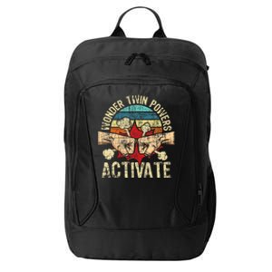 Wonder Twin Powers Activate Twins Brother Sister Sibling City Backpack