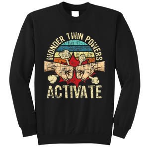 Wonder Twin Powers Activate Twins Brother Sister Sibling Tall Sweatshirt