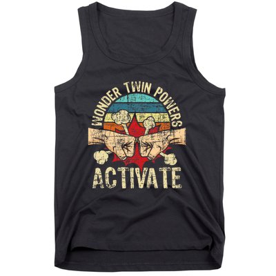 Wonder Twin Powers Activate Twins Brother Sister Sibling Tank Top