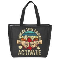 Wonder Twin Powers Activate Twins Brother Sister Sibling Zip Tote Bag