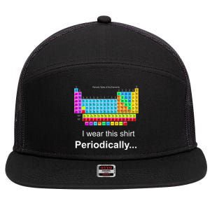 Wear This Periodically Periodic Table Of Elements 7 Panel Mesh Trucker Snapback Hat