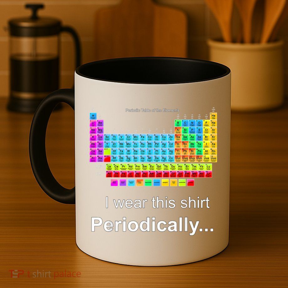 Wear This Periodically Periodic Table Of Elements Mug