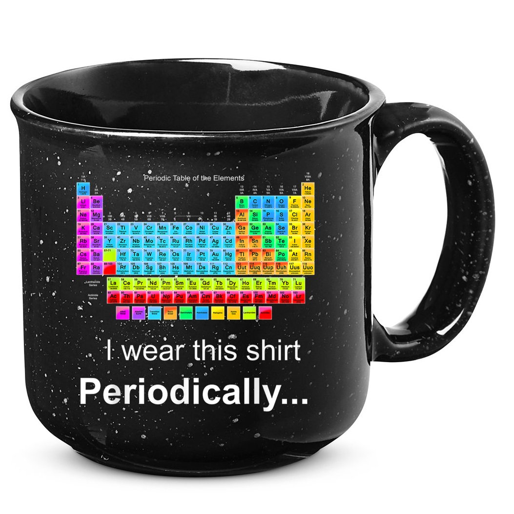 Wear This Periodically Periodic Table Of Elements 15oz Campfire Ceramic Mug