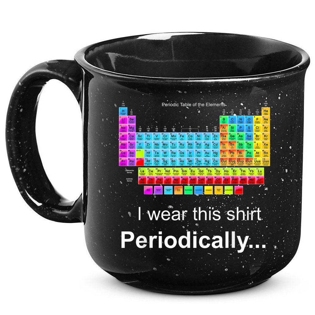 Wear This Periodically Periodic Table Of Elements 15oz Campfire Ceramic Mug