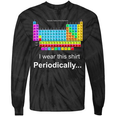 Wear This Periodically Periodic Table Of Elements Tie-Dye Long Sleeve Shirt