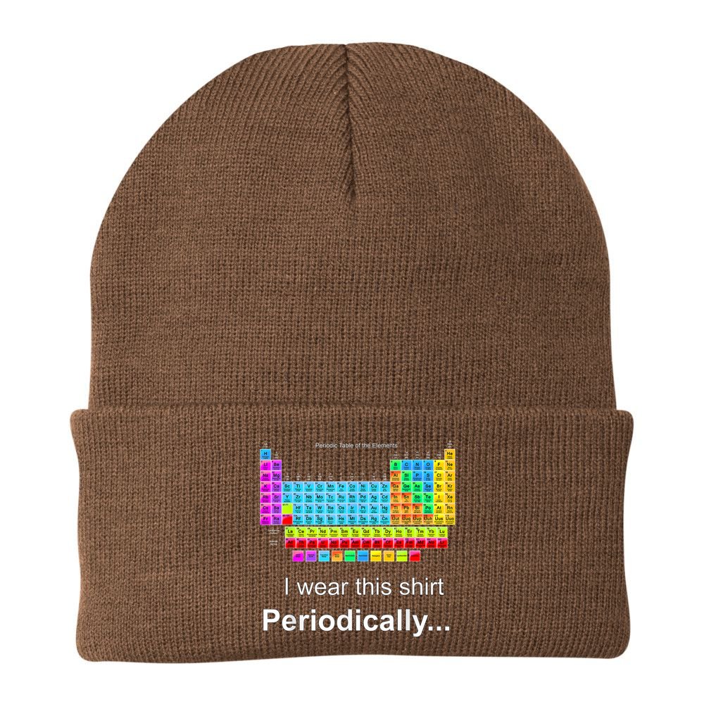 Wear This Periodically Periodic Table Of Elements Beanie