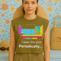 Wear This Periodically Periodic Table Of Elements Garment-Dyed Women's Muscle Tee