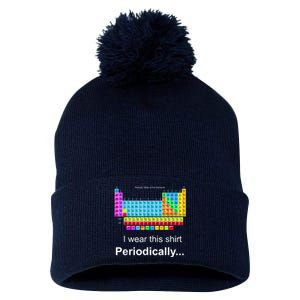 Wear This Periodically Periodic Table Of Elements Pom Pom 12in Knit Beanie