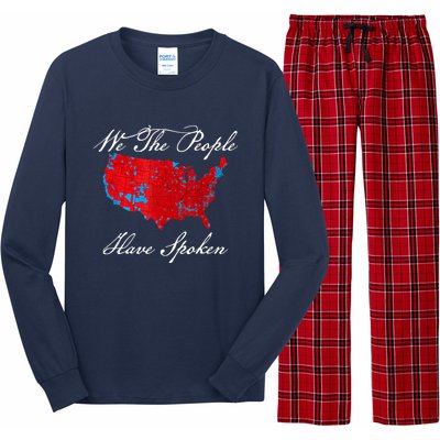 We The People Have Spoken Map Of 2024 Election Results Long Sleeve Pajama Set