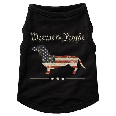 Weenie The People Funny Dachshund 4th Of July USA Doggie Tank