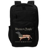 Weenie The People Funny Dachshund 4th Of July USA Impact Tech Backpack