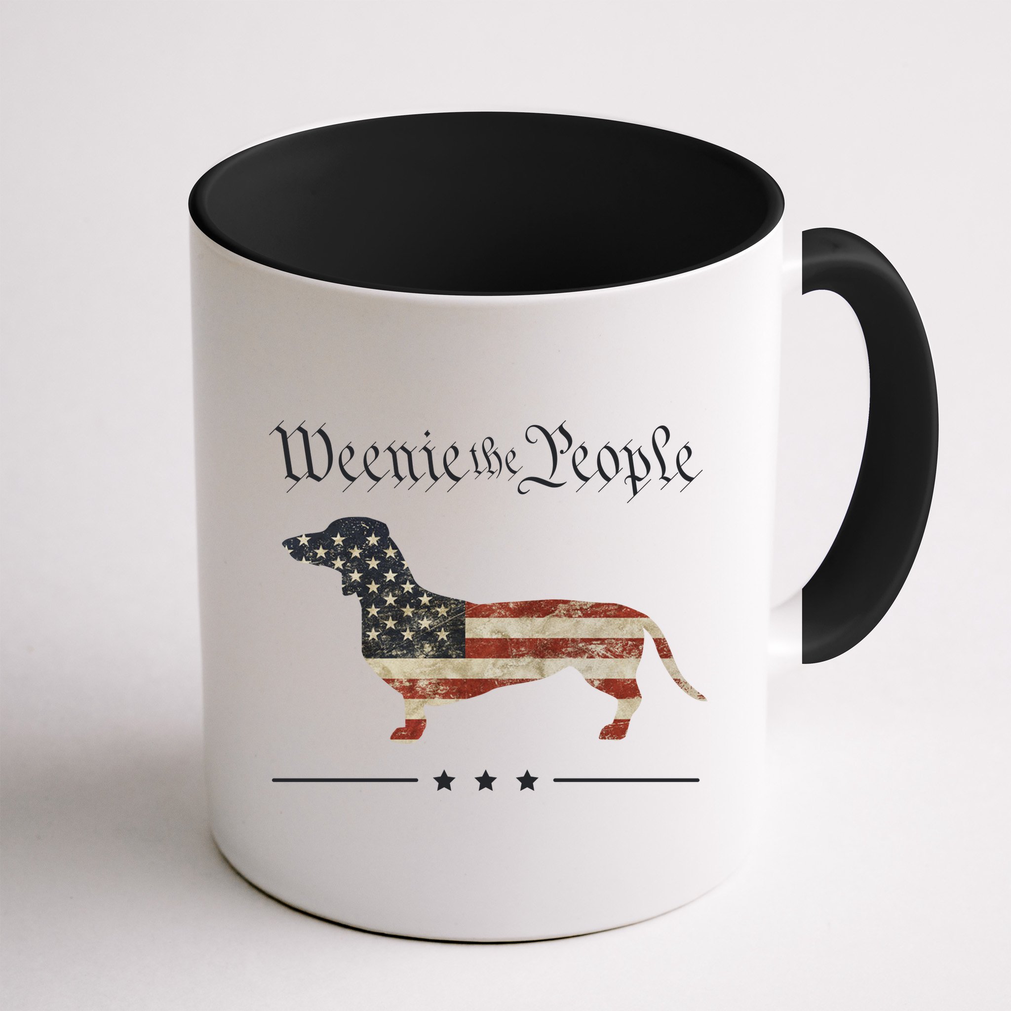 Weenie The People Funny Dachshund 4th Of July USA Mug