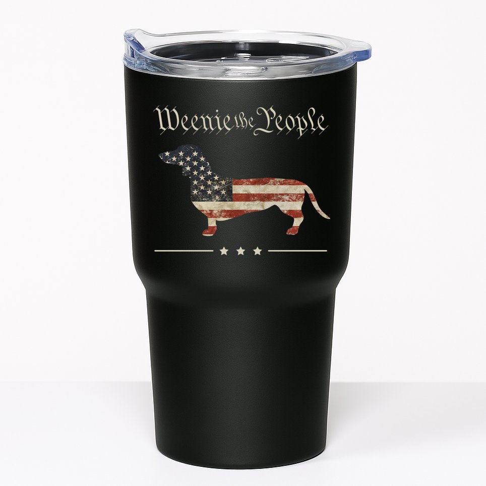 Weenie The People Funny Dachshund 4th Of July USA Tumbler