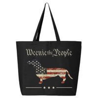 Weenie The People Funny Dachshund 4th Of July USA 25L Jumbo Tote