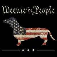 Weenie The People Funny Dachshund 4th Of July USA Women's Crop Top Tee