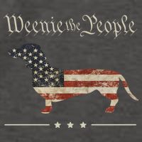 Weenie The People Funny Dachshund 4th Of July USA Vector Backpack