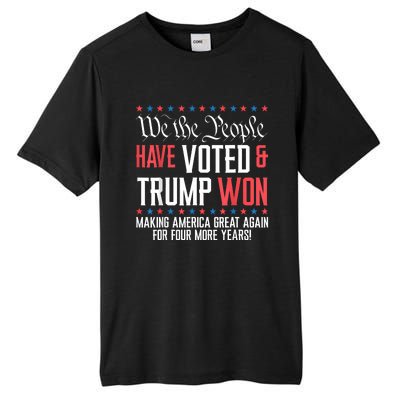 We The People Have Voted And Trump Won Maga For 4 More Years Tall Fusion ChromaSoft Performance T-Shirt