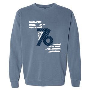 We The People 1776 American Flag Garment-Dyed Sweatshirt