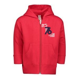 We The People 1776 American Flag Toddler Zip Fleece Hoodie