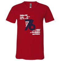 We The People 1776 American Flag V-Neck T-Shirt