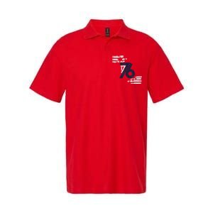 We The People 1776 American Flag Softstyle Adult Sport Polo