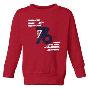 We The People 1776 American Flag Toddler Sweatshirt