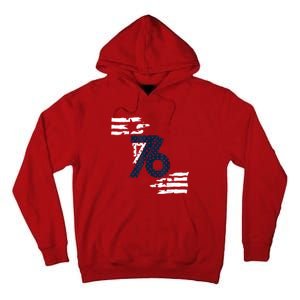 We The People 1776 American Flag Tall Hoodie