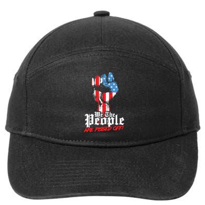 We The People Are Pissed Off Trump MAGA Constitution Gift 7-Panel Snapback Hat