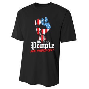 We The People Are Pissed Off Trump MAGA Constitution Gift Performance Sprint T-Shirt