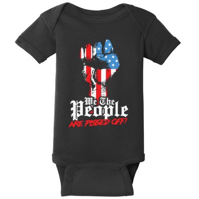 We The People Are Pissed Off Trump MAGA Constitution Gift Baby Bodysuit