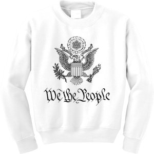 WE THE PEOPLE AMERICAN BALD EAGLE SEAL FLAG US CONSTITUTION Kids Sweatshirt