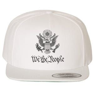 WE THE PEOPLE AMERICAN BALD EAGLE SEAL FLAG US CONSTITUTION Wool Snapback Cap