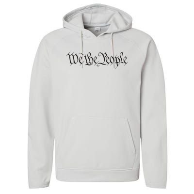 We The People Constitution Bill Of Rights American Performance Fleece Hoodie