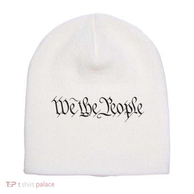 We The People Constitution Bill Of Rights American Short Acrylic Beanie