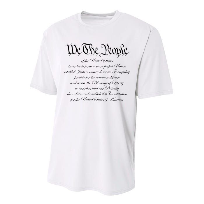 We The People Constitution American Patriot We The People Performance Sprint T-Shirt