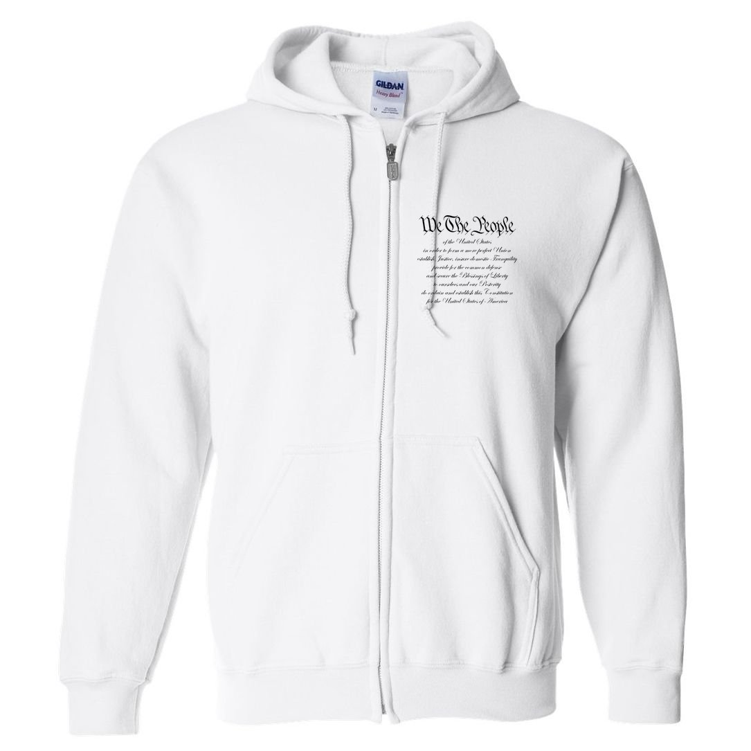 We The People Constitution American Patriot We The People Full Zip Hoodie
