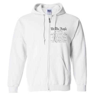 We The People Constitution American Patriot We The People Full Zip Hoodie