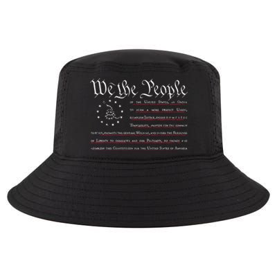 We The People Gadsden USA Flag Preamble Of The Constitution Cool Comfort Performance Bucket Hat